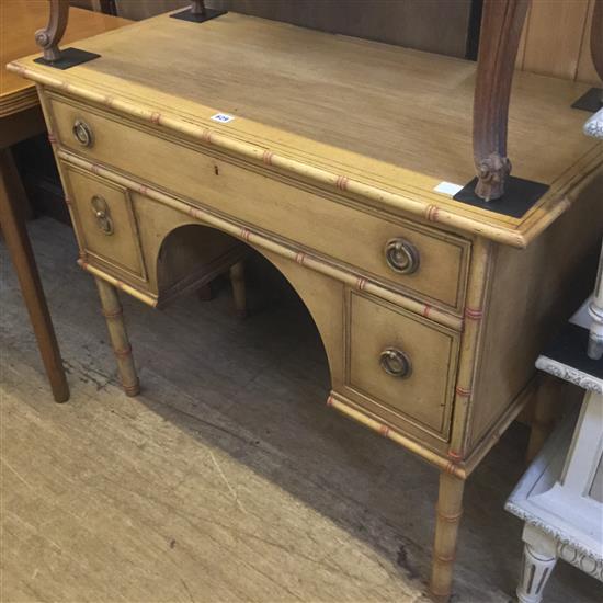 Faux bamboo pine chest